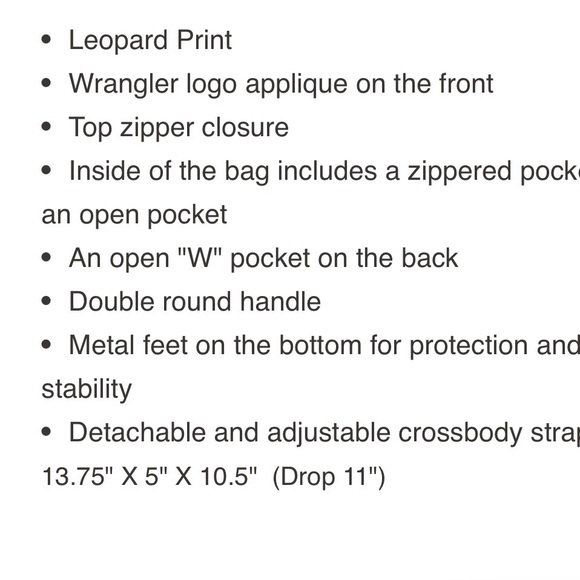 Wrangler Leopard Print Tote Bag - Picture 9 of 9